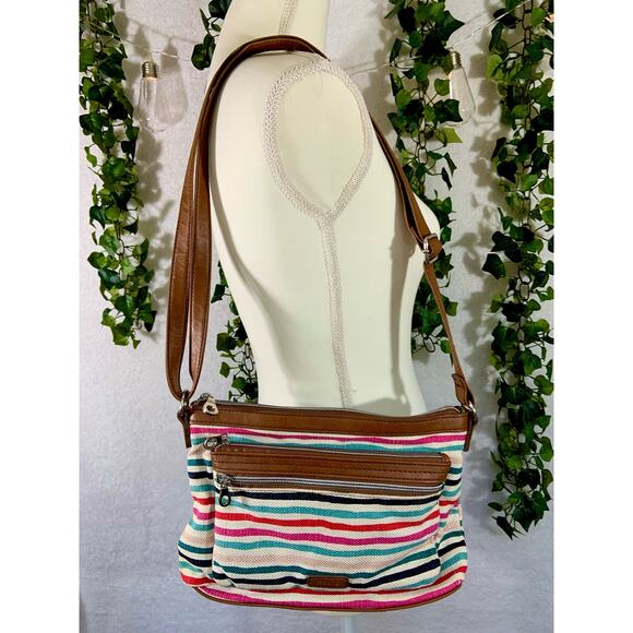 Relic Handbags - Relic by Fossil Make Today Great Brown and Multicolor Adjustable Crossbody bag